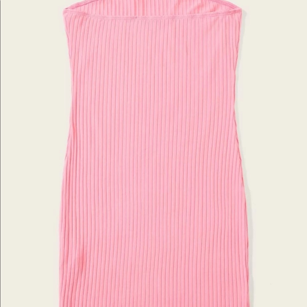 Strapless body con dress